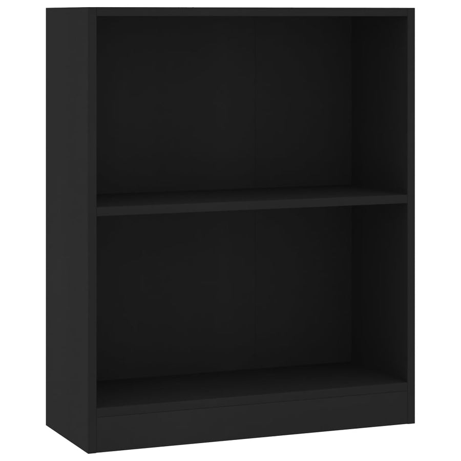 Boekenkast Bewerkt Hout 60 x 24 x 76 cm Zwart