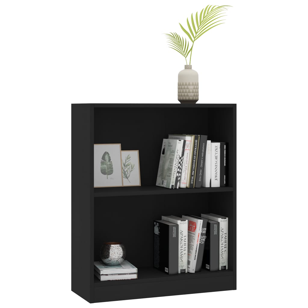 Boekenkast Bewerkt Hout 60 x 24 x 76 cm Zwart