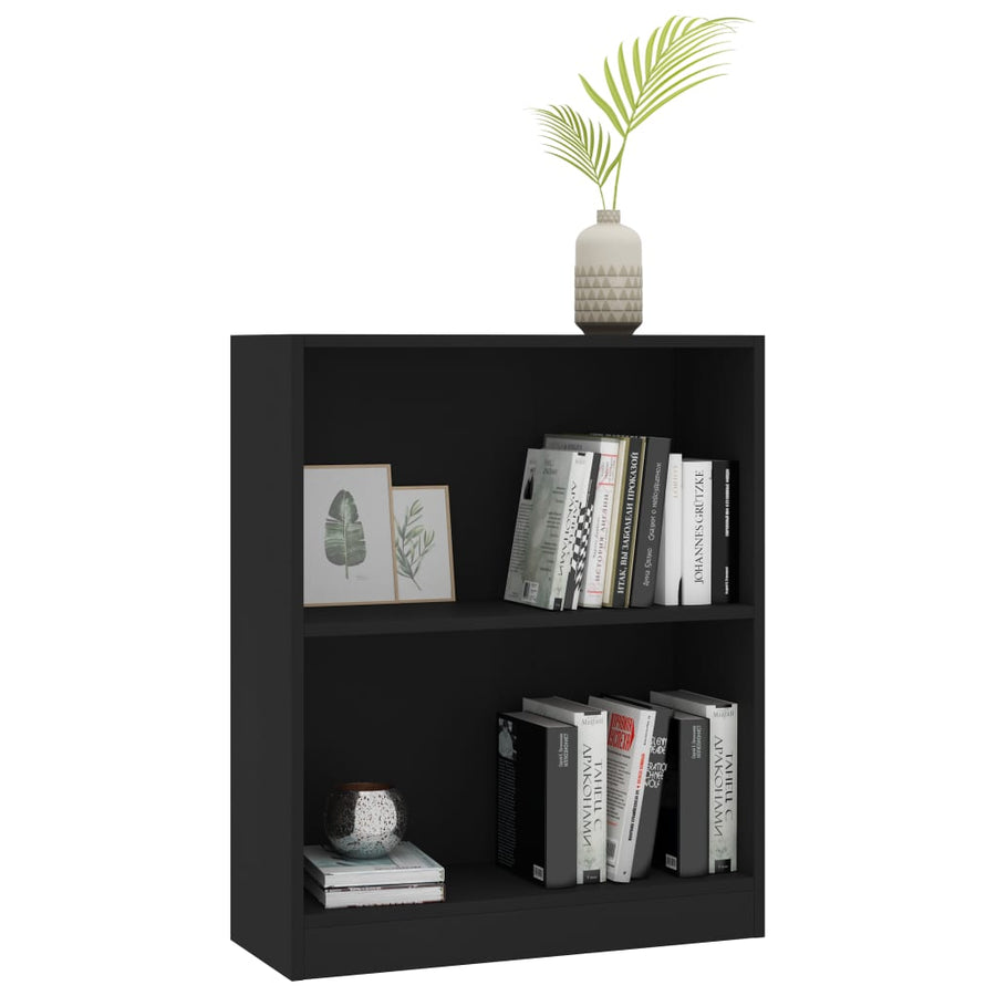 Boekenkast Bewerkt Hout 60 x 24 x 76 cm Zwart