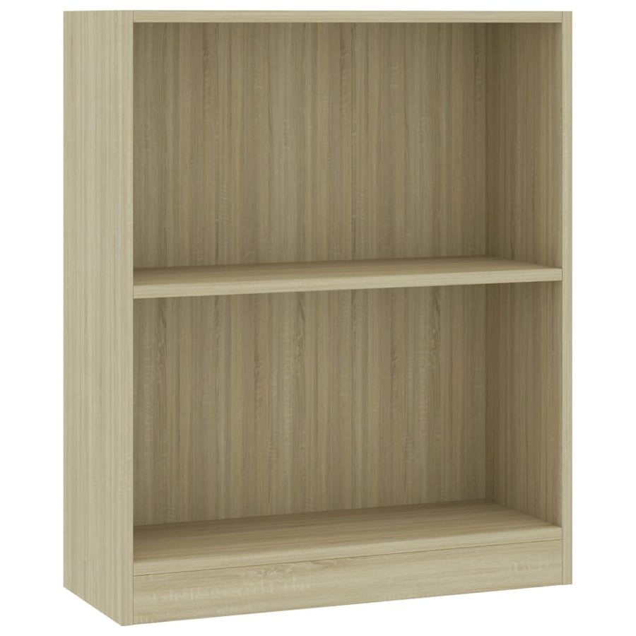 Boekenkast Bewerkt Hout Kleurig 60 x 24 x 76 cm Sonoma eiken