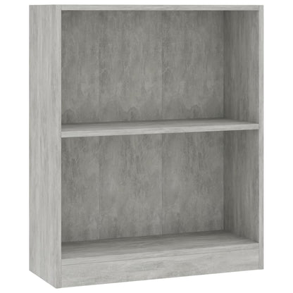 Boekenkast Bewerkt Hout 60 x 24 x 76 cm Betongrijs