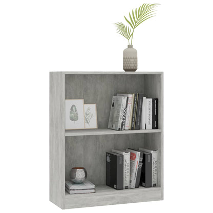 Boekenkast Bewerkt Hout 60 x 24 x 76 cm Betongrijs
