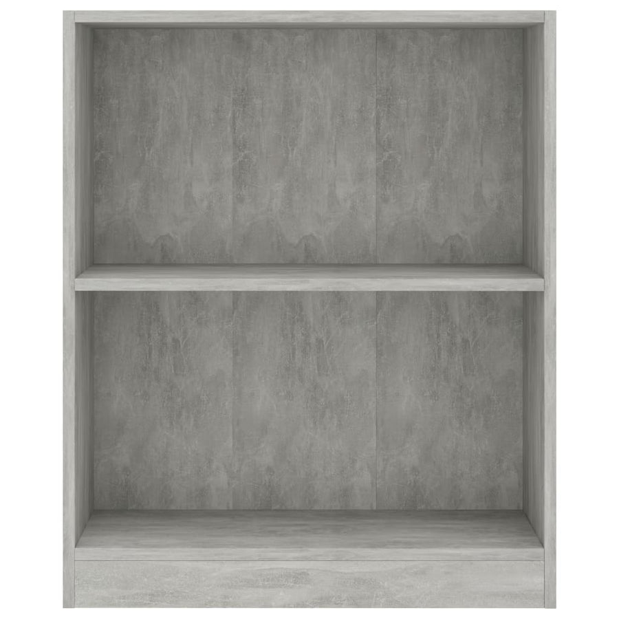 Boekenkast Bewerkt Hout 60 x 24 x 76 cm Betongrijs