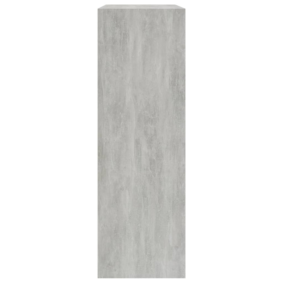 Boekenkast Bewerkt Hout 60 x 24 x 76 cm Betongrijs