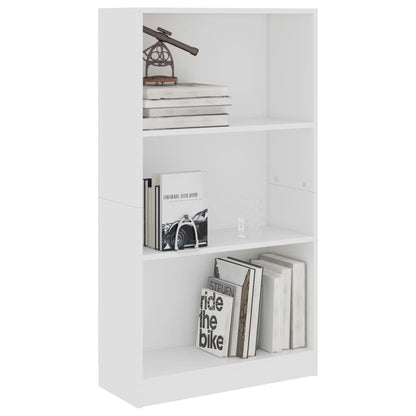 Boekenkast Met 3 Schappen Bewerkt Hout 60 x 24 x 109 cm