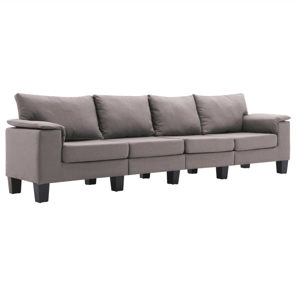 Vierzitsbank Stof Taupe