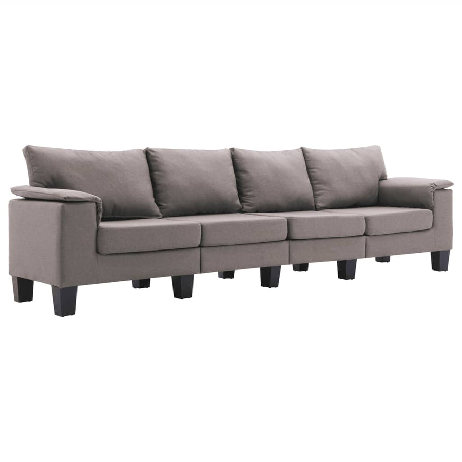 Vierzitsbank Stof Taupe
