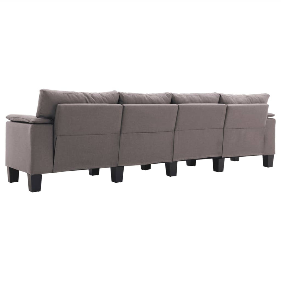 Vierzitsbank Stof Taupe