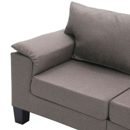 Vierzitsbank Stof Taupe