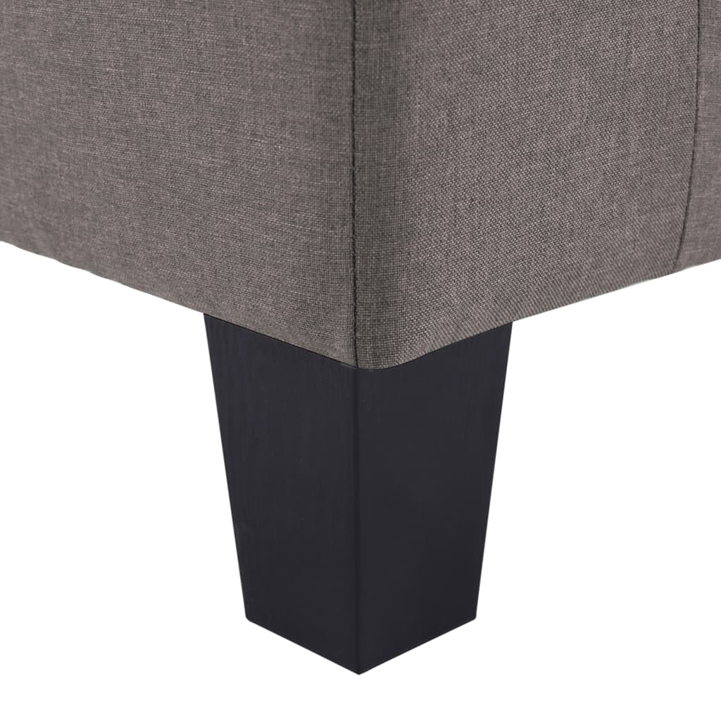 Vierzitsbank Stof Taupe