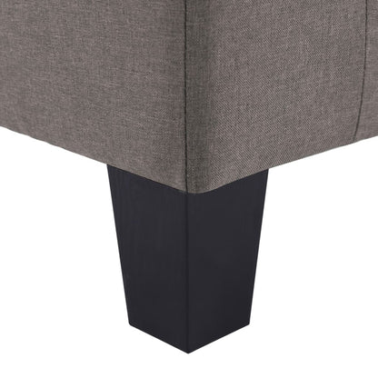 Vierzitsbank Stof Taupe