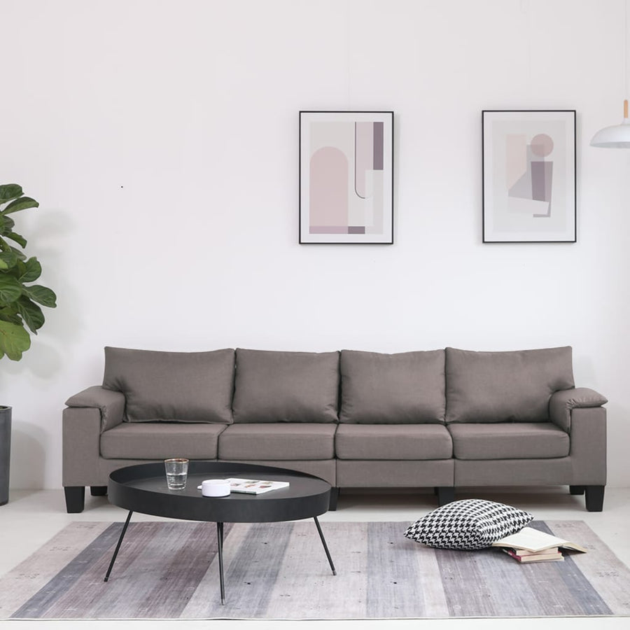 Vierzitsbank Stof Taupe