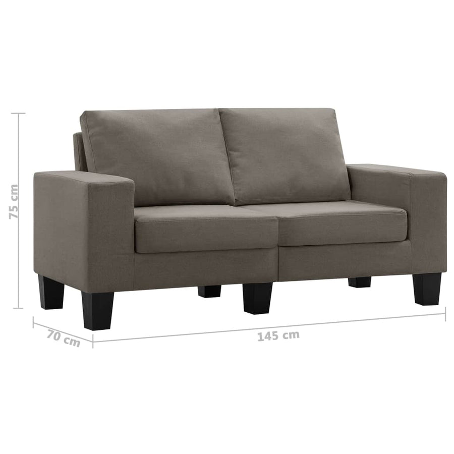 Tweezitsbank Stof Taupe