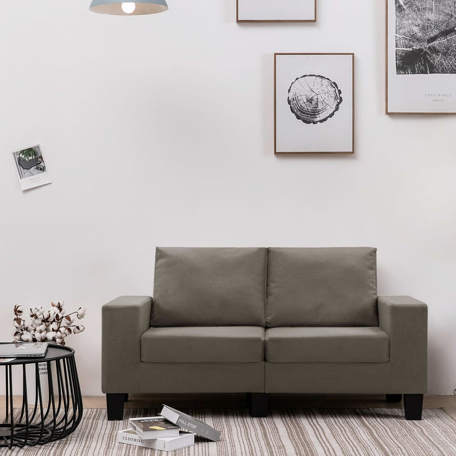 Tweezitsbank Stof Taupe