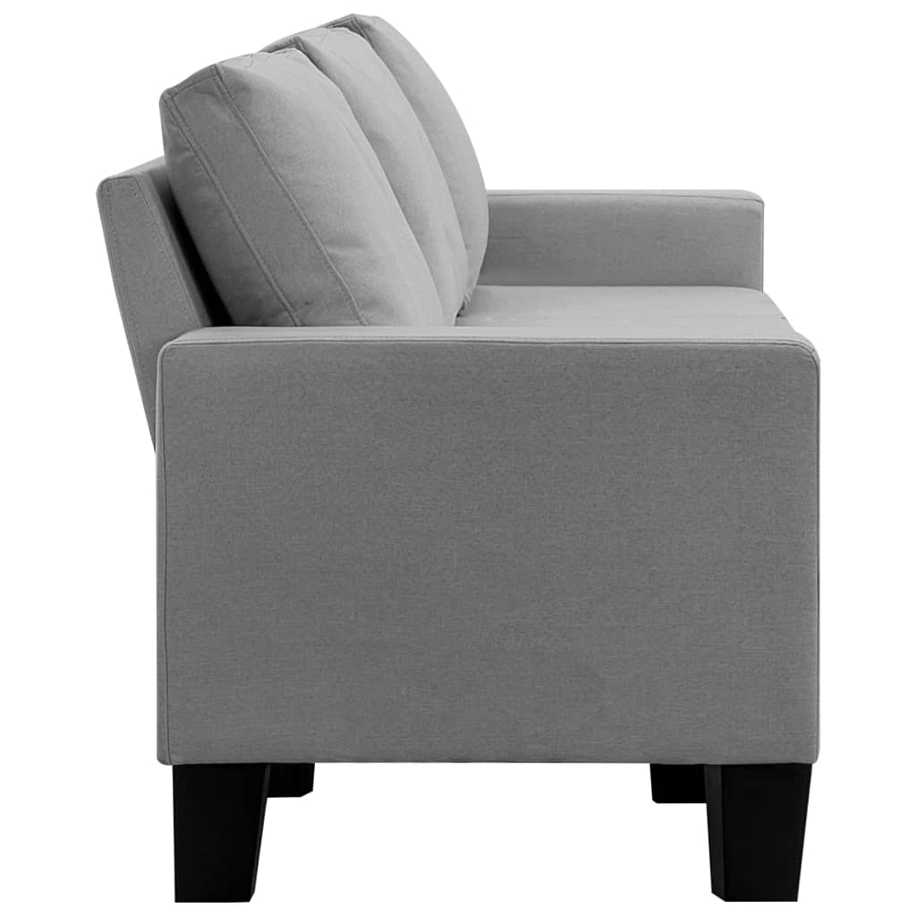 Vijfzitsbank Stof Lichtgrijs 5-zits