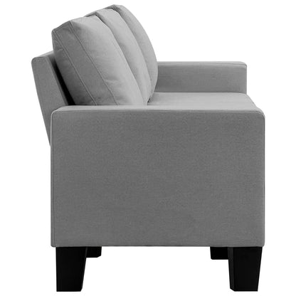 Vijfzitsbank Stof Lichtgrijs 5-zits