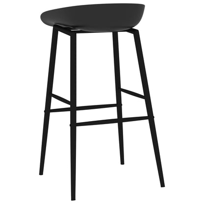 Barstoelen 2 Zwart