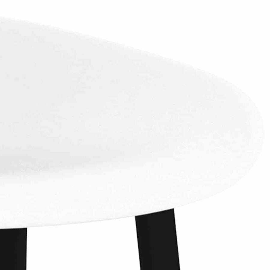 Barstoelen 2 Wit en zwart