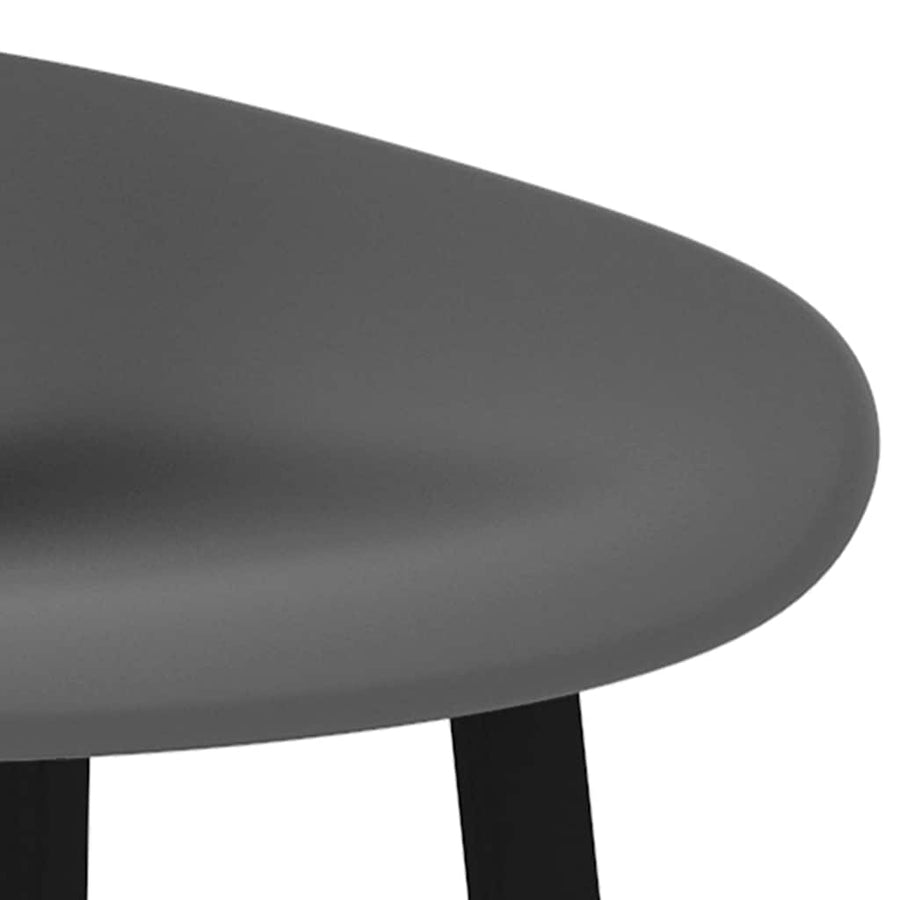 Barstoelen 2 Grijs en zwart