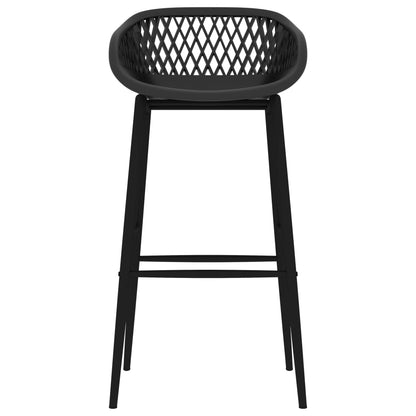 Barstoelen 4 Zwart