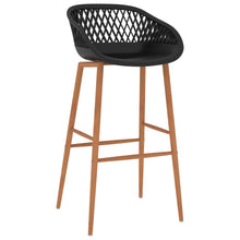 Barstoelen 4 Zwart en bruin