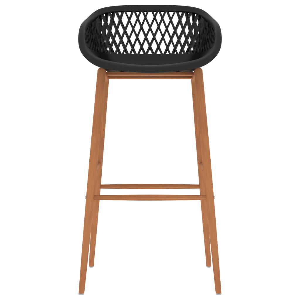 Barstoelen 4 Zwart en bruin