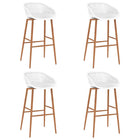 Bar stools 4 pcs white