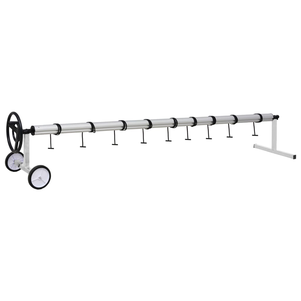 Zwembadhoesroller met roestvrijstalen frame