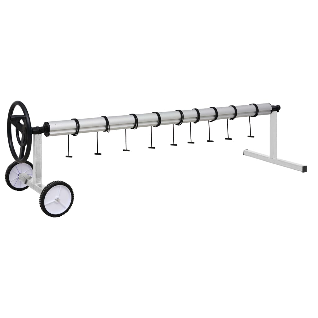 Zwembadhoesroller met roestvrijstalen frame