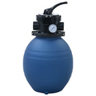 Pool Sand Filter with 4-Position Valve 300 mm Blue
