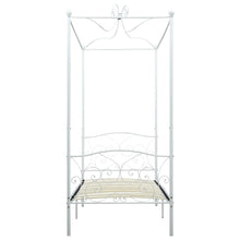 Hemelbedframe Metaal 90 x 200 cm Wit