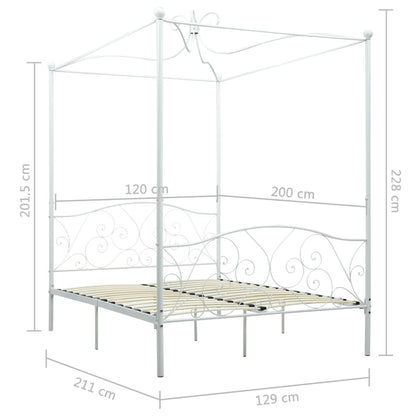 Hemelbedframe Metaal 120 x 200 cm