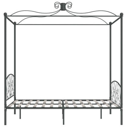 Hemelbedframe Metaal 120 x 200 cm Grijs