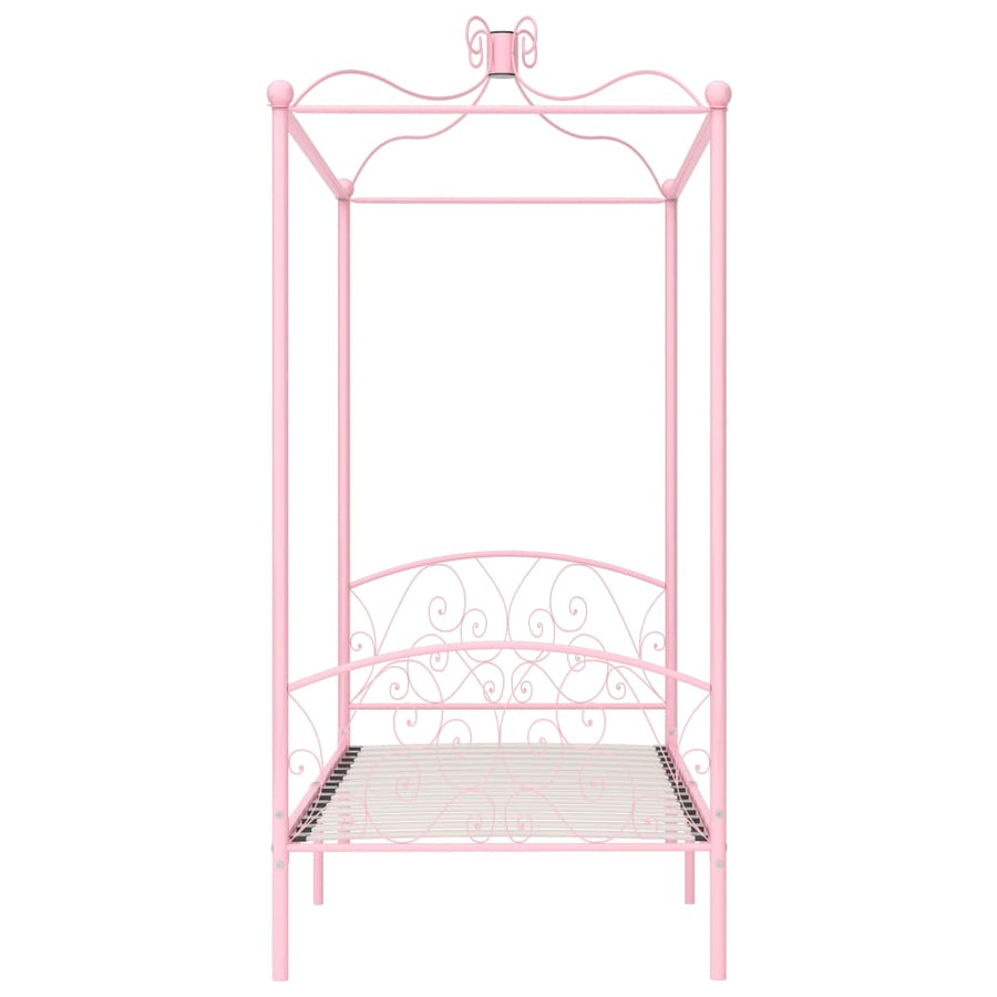 Hemelbedframe Metaal 90 x 200 cm Roze