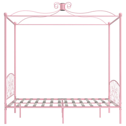 Hemelbedframe Metaal 120 x 200 cm Roze