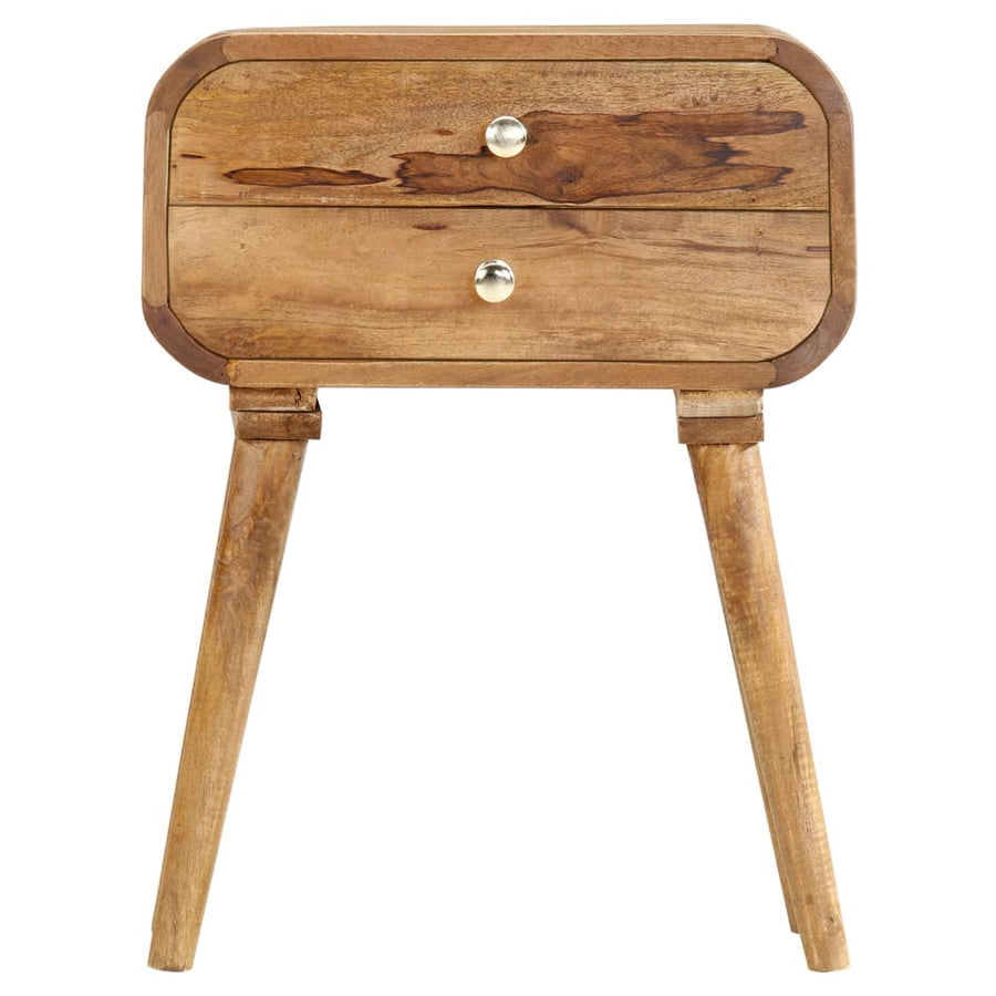 Nachtkastje 43X30X58 Cm Massief Mangohout