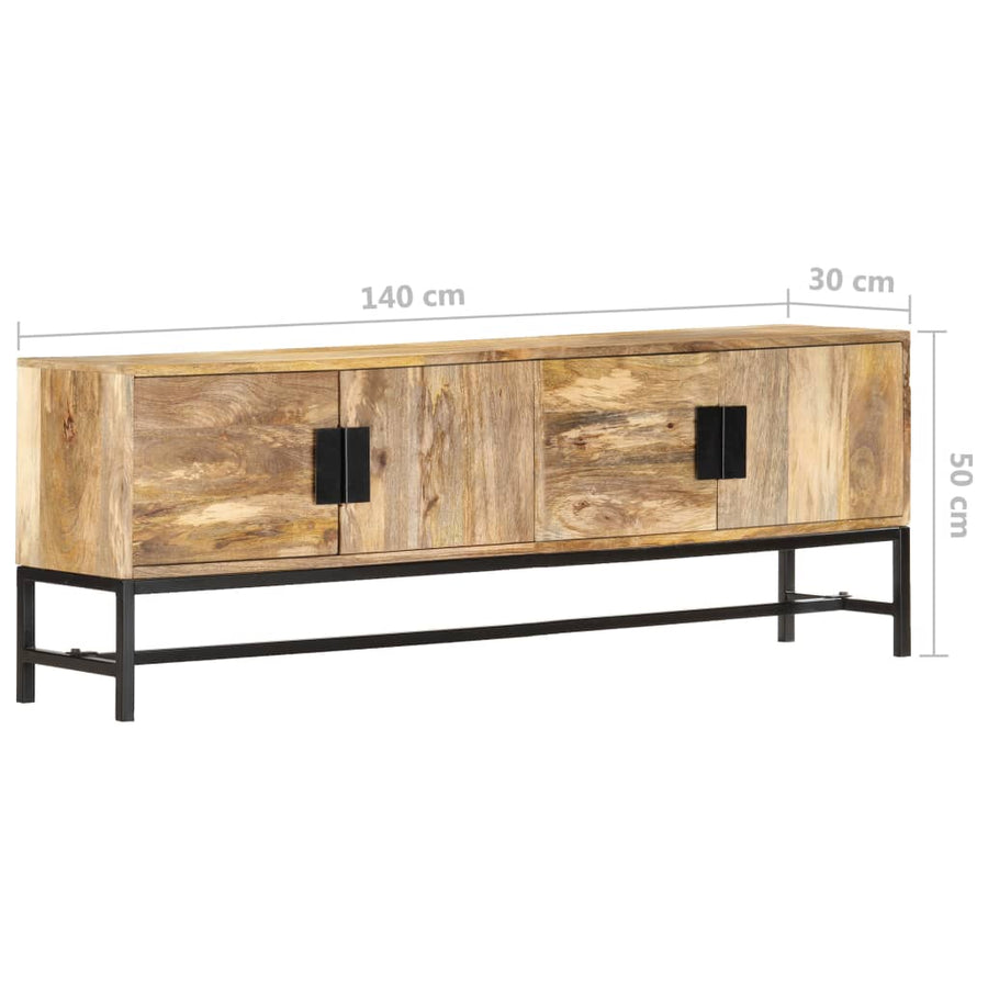 Tv-Meubel 40X30X50 Cm massief mangohout