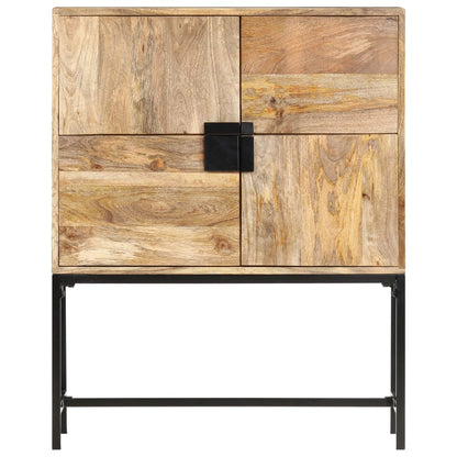 Hoge kast 80x30x100 cm massief mangohout