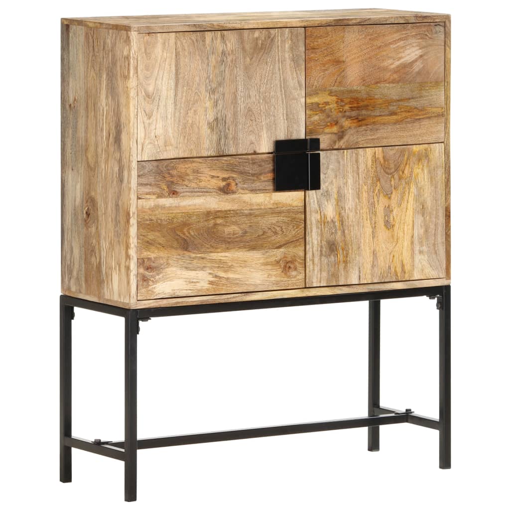 Hoge kast 80x30x100 cm massief mangohout