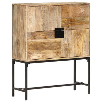 Hoge kast 80x30x100 cm massief mangohout