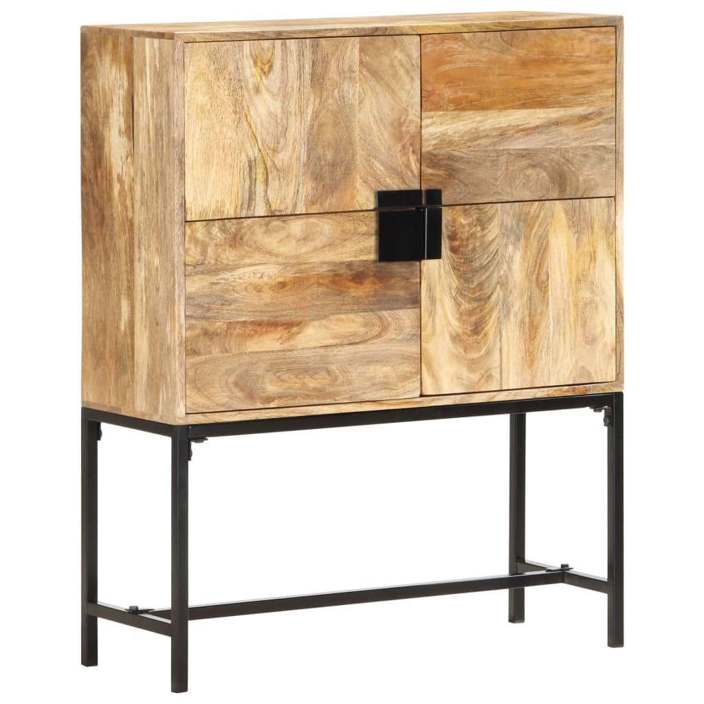 Hoge kast 80x30x100 cm massief mangohout