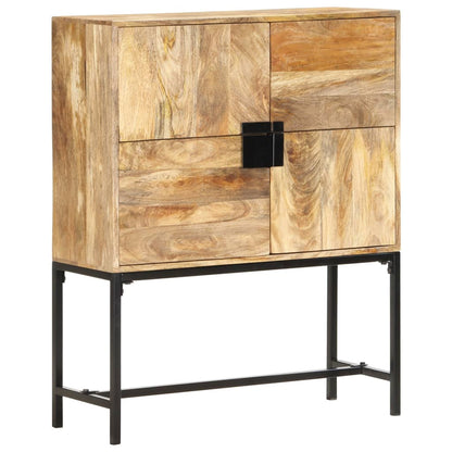Hoge kast 80x30x100 cm massief mangohout