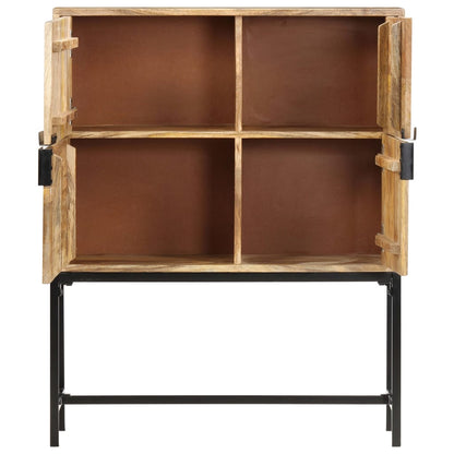 Hoge kast 80x30x100 cm massief mangohout
