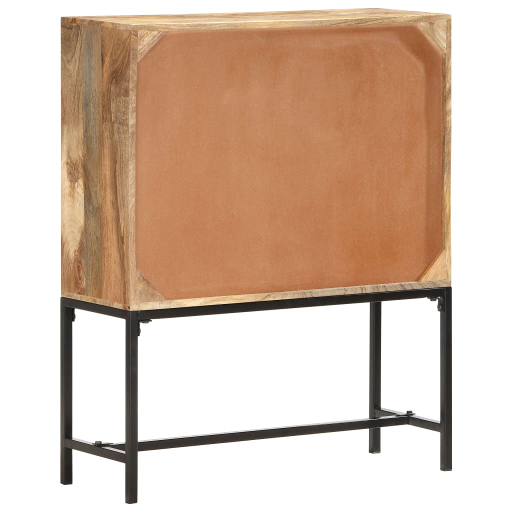 Hoge kast 80x30x100 cm massief mangohout