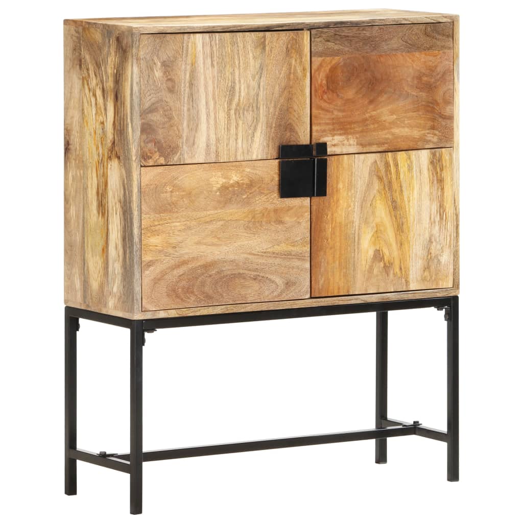 Hoge kast 80x30x100 cm massief mangohout