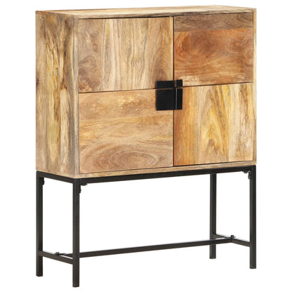 Hoge kast 80x30x100 cm massief mangohout