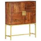 High Cabinet 80X30X100 cm Solid Acacia Wood 80 x 30 x 100 cm