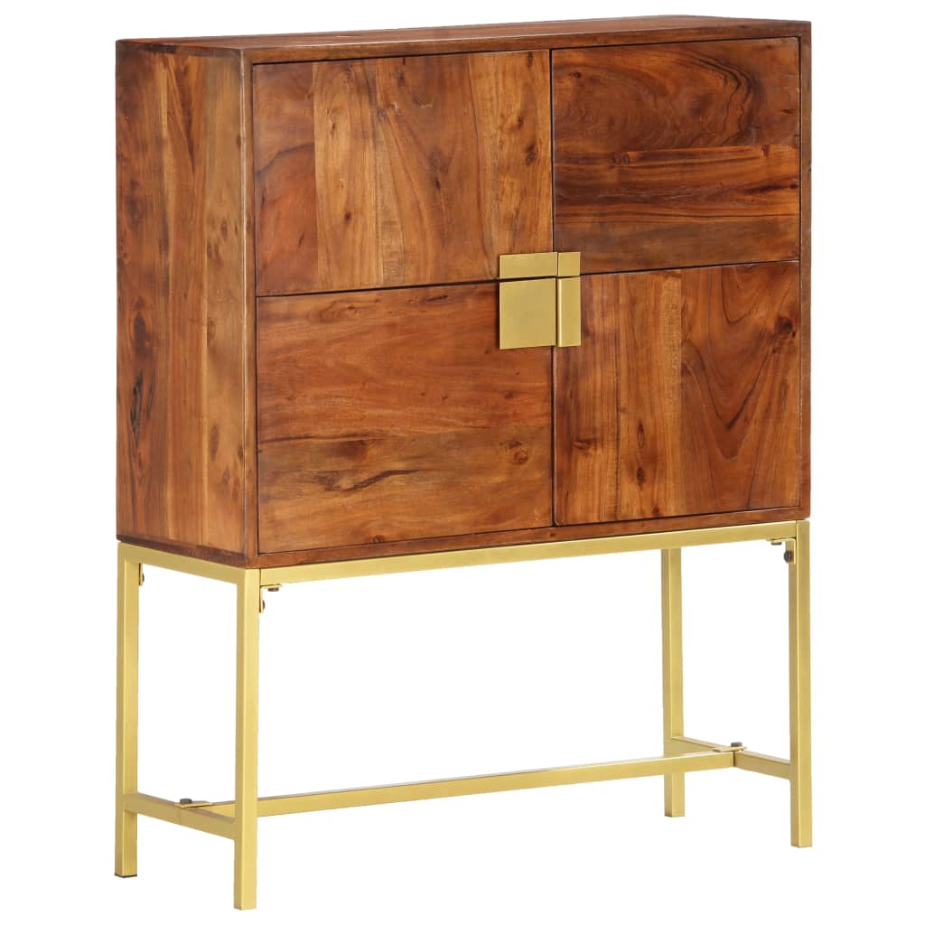 Hoge Kast 80X30X100 Cm Massief Acaciahout 80 x 30 x 100 cm