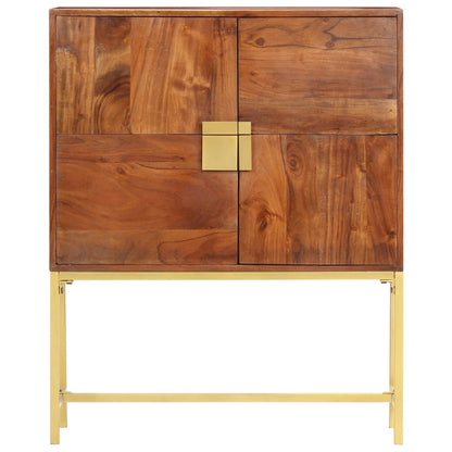 Hoge Kast 80X30X100 Cm Massief Acaciahout 80 x 30 x 100 cm