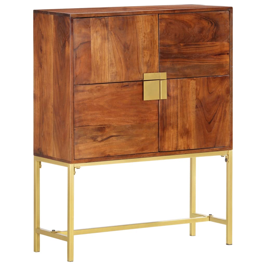 Hoge Kast 80X30X100 Cm Massief Acaciahout 80 x 30 x 100 cm